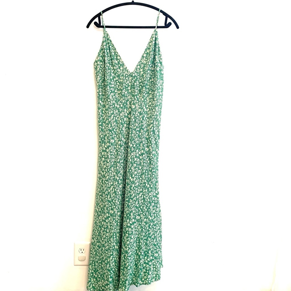 [Lovers + Friends] Green/White Floral Dress - NWT